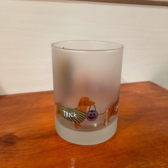 Culver Frosted Trick Or Treat Halloween Dachshund Bar Glass Tumbler - 16 Ounces - Picture 3 of 6